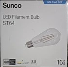 New Sunco ST64 Vintage Led Edison Bulbs, 800 Lumens, 8.5W, Cool White -set Of 16. Price: $19.40.