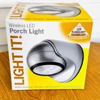 It! By Fulcrum 20031-101 Motion Activated Wireless Led Porch Light, Silver Open. Price: $19.85.