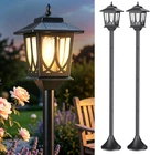 Melunar 63" Solar Post Light 2 Pack, Lamp Waterproof, Dusk To Dawn Ou New. Price: $66.99.