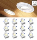 Ensenior 12 Pack 4 Gimbal Led Recessed Lights, 5CCT Dimmable Eyeball Downlight New. Price: $93.99.