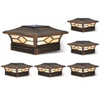 Solar Post Cap Lights Outdoor 6PACK, Waterproof Brushed Copper New. Price: $57.11.