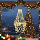 Huyieno Solar Hanging Crystal Chandelier Outdoor Garden Decorative Lights-fgqa New. Price: $35.18.