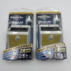 Lot Of 2 Bunker Hill Solar Powered Wall Mount Security Light Motion Activated New. Price: $34.50.