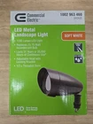 Commercial Electric Integrated Led Landscape Flood Light Bronze 14-WATT New. Price: $14.99.
