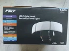 Feit Motion-sensing Hardwired Led Triple Head Bronze Security Flood Light New. Price: $44.98.