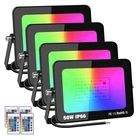 Rigidon 4 Pack 50W Led Flood Light Outdoor, 16 Colour Changing IP66 Waterproo... New. Price: $76.97.