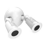 Commercial Electric Twin-head White Outdoor Flood Light Security New. Price: $6.75.