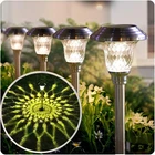 Beau Jardin 4 Pack Solar Pathway Lights Outdoor Stainless Steel New. Price: $40.99.