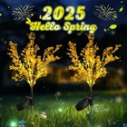Neporal Solar Lights Outdoor Decorative 2PK, 7-STEMS Golden Flowers Out... New. Price: $30.33.