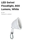 (qty 2) Hubbell LL800W White Led Swivel Floodlight Lumens 8W New. Price: $35.20.