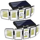 Ameritop Solar Lights Outdoor 300 Led 7000K Motion Sensor Cordless 5 A... New. Price: $47.07.