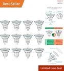 3W MR11 Led Bulbs Pack Low Voltage 12V 20W Halogen Replacement Soft White New. Price: $41.60.