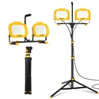Lutec 25000 Lumen Dual Head Dimmable Led Work Light With Stand, IP65 New. Price: $180.78.