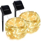 Twinkle Star 2 Solar String Lights Outdoor, Total 80 Pack, Warm White New. Price: $27.99.