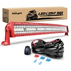 Nilight Bar 33INCH 256LEDS Curved Red Shell +wiring Harness New. Price: $138.99.