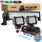 Nilight - ZH005 22INCH 120W Spot Flood Combo Led Bar 2PCS 4INCH 18W New. Price: $91.70.
