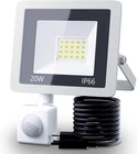 20W Plug Led Motion Sensor Flood Light, Pir Induction Lamp, Dusk To Daw New. Price: $23.29.