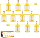 Led Construction String Lights, 300W 30000LM Super Bright 100FT, Yellow New. Price: $173.99.