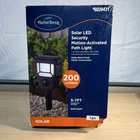 Harbor Breeze Solar Led Motion Security Path Light 200 Lumens Matte Black 1PC Open. Price: $30.00.