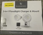 Wasserstein 3-IN-1 Floodlight, Charger And Mount For Ring Stick Up Cam White Used. Price: $40.99.