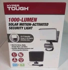 Hyper Tough 1000 Lumen Led Solar Motion Detection Security Light New. Price: $24.99.