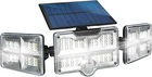 Beyond Bright X3 Motion-sensing Solar Powered Led Flood Light Open. Price: $21.99.