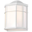 Nuvo 62-1396- Light 10" Outdoor White Rectangle Led Cage Wall Lantern New. Price: $49.67.