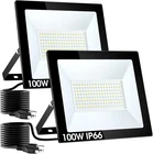 Flood Lights Outdoor With PLUG,100W 10000LM Super Bright Led Work LIGHT,IP66 Wat New. Price: $73.99.