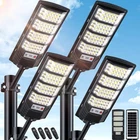 Yusist 4 Solar Street Lights Outdoor Waterproof, 6500K Led Pack, Black New. Price: $114.20.