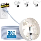 Plug-in Mount For Floodlight Cam 30FT Weatherproof Power Cable Cord Kit New. Price: $36.54.