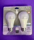 2X Dusk Dawn Led Light Automatic On/off Sensor Bulbs As Seen Tv New. Price: $19.99.