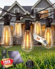 Pesken 54FT Patio Lights Solar ST38 Led 24 Bulbs Remote New. Price: $70.59.