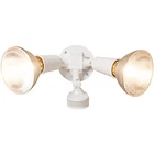 Cooper Lighting 110 Degree Motion Detector Floodlight, White New. Price: $31.99.