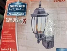 Heathzenith Secure Home Motion Outdoor Security Wall Light Black 297077 New. Price: $29.99.