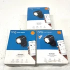 Lot Of 3 Ring Smart Lighting Black Motion Activated Led Open. Price: $69.99.