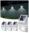 Solar Fence Lights Outdoor Waterproof Powered Deck Stainless Steel New. Price: $58.90.