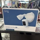 Ring Floodlight Cam Pro 2K Vision, Led Lights Wi-fi & 3D Motion White New. Price: $150.00.