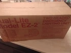 Dual-lite Model EZ-2 Two Headed Emergency Lighting Unit Incandescent Lamp (new) Open. Price: $52.50.