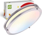 Asd Led 16" Round Flush Mount Lighting, Close To Ceiling Fixture 3CCT, New. Price: $76.36.
