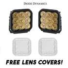 Diode Dynamics SS5 Amber Pro Universal Driving Light Kit W/ Clear Lens Covers New. Price: $799.95.