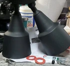 Generation Lighting 2-LIGHT Outdoor Wall Flood Hardwired Black 8560702-12 Used. Price: $30.00.