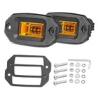 Flush Mount Led Pods Amber, Niwaker 2PCS Inch 40W Off Road Driving Yellow New. Price: $45.16.