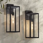 John Timberland Titan 20" Mystic Black Outdoor Wall Lights Set Of New. Price: $249.98.