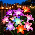 Letmy Solar Garden Lights 4 Pack Flower With 6 Head Bigger Lily New. Price: $46.97.