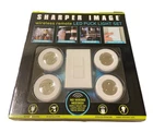 Sharper Image Wireless Remote Led Puck Light Set New. Price: $19.00.