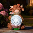 Tstgee Highland Cow Garden Decor Solar Lights, Brown New. Price: $57.18.