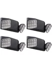 4-PACK Commercial Led Emergency Lights, Adjustable Heads, 120/277V New. Price: $87.99.