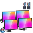 Olafus 40W Rgb Flood With Remote, Halloween Outdoor Lights, 2700K New. Price: $139.99.
