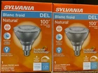(2 Pack) Sylvania 13 Watt Led PAR38 4K Flood Light, Medium Base, 1100 Lumens New. Price: $9.99.