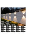 Sunflickt Solar Fence Lights Outdoor 20 Pack Warm White Up And Down Wall New. Price: $137.68.